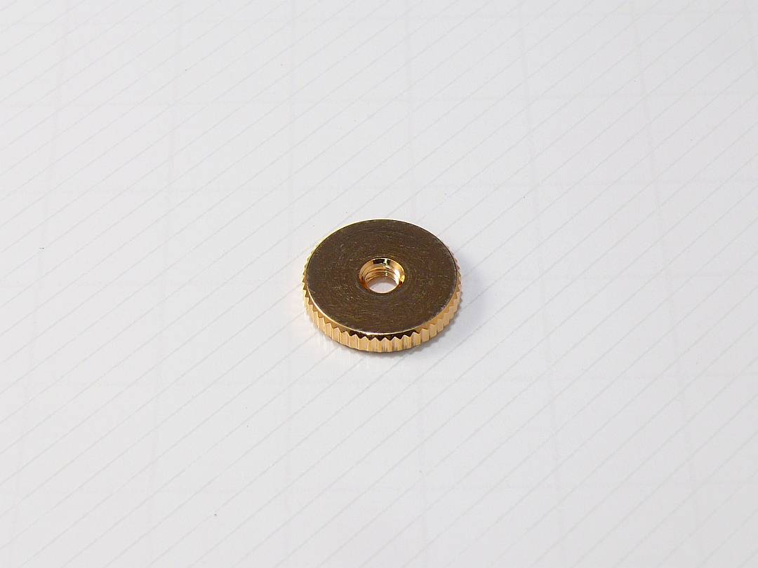 #3130-2 Thumbwheel, Gloss Gold (Metric)