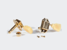 #3502-2 Faber® Vintage Style 3×3 Tuners, Gloss Gold