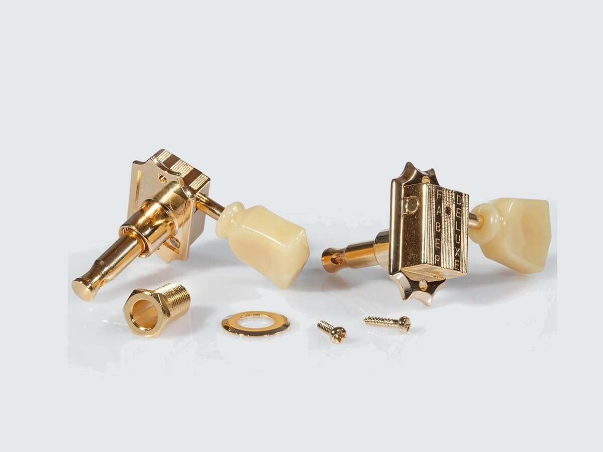 #3506-2 Faber® Diecast 3x3 Tuners, Gloss Gold