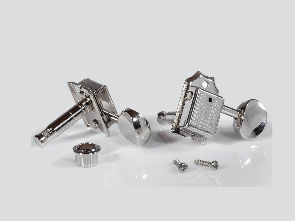 #3510-0 Faber® 6 Inline Tuners, Gloss Nickel