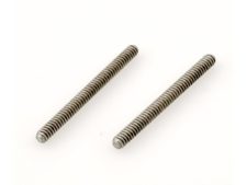 #3084-0-XL Extra Long ABR-1 (6-32) Bridge Posts, GERMAN BELL BRASS, gloss nickel plated, PAIR