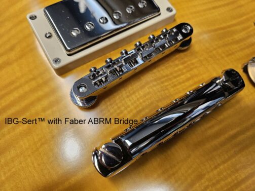 #3118-0 IBG-Sert™ Gloss Nickel, "Plus" GERMAN BELL BRASS conversion posts for Epiphone "Inspired By Gibson" - Image 3